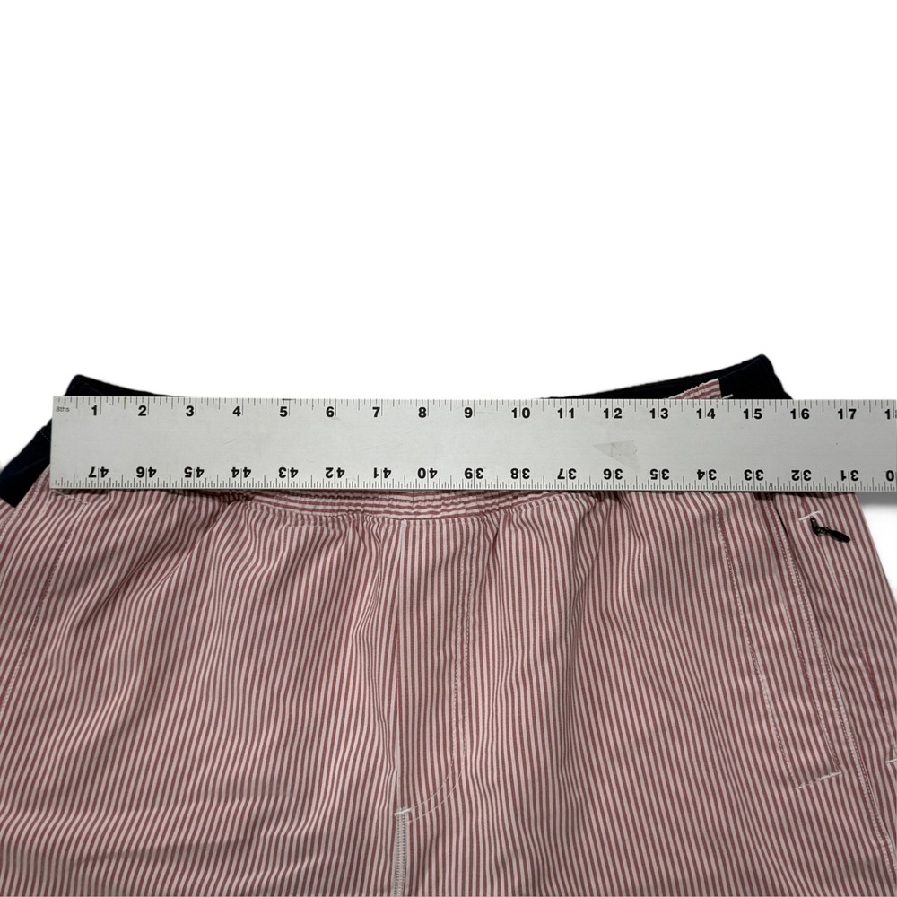 Birddogs Mens XXL Pinstripe Gym Shorts Red White Blue Stars Built-in Liner - Picture 5 of 9